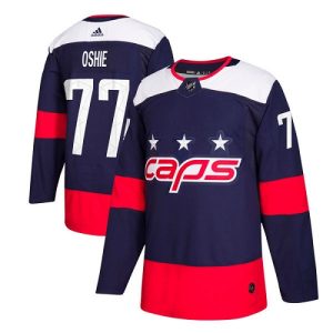 Herren Washington Capitals Eishockey Trikot T.J. Oshie #77 Authentic Navy Blau 2018 Stadium Series